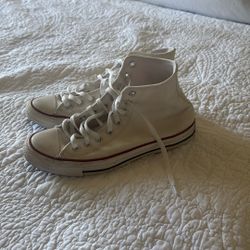 women’s White Converse 