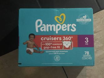 diapers size 3 , 78 count