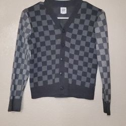 GAP Kids Checkered Cardigan 