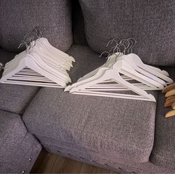 White IKEA Woden hanger