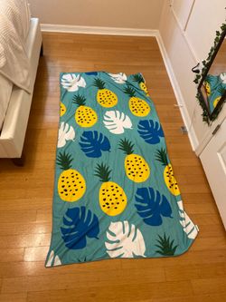 large pineapple beach towel