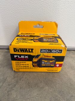 DEWALT FLEXVOLT 20V/60V MAX Lithium-Ion 6.0Ah Battery Pack $199 plus tax at Home Depot