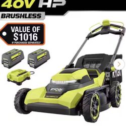 RYOBI 40V HP Brushless 21 in. Cordless Battery Walk Behind Self-Propelled Lawn Mower with (2) 6.0 Ah Batteries