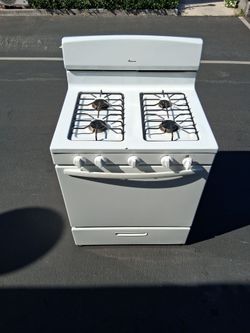 Amana gas stove top and oven