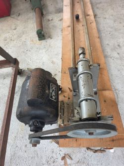 vintage wood lathe