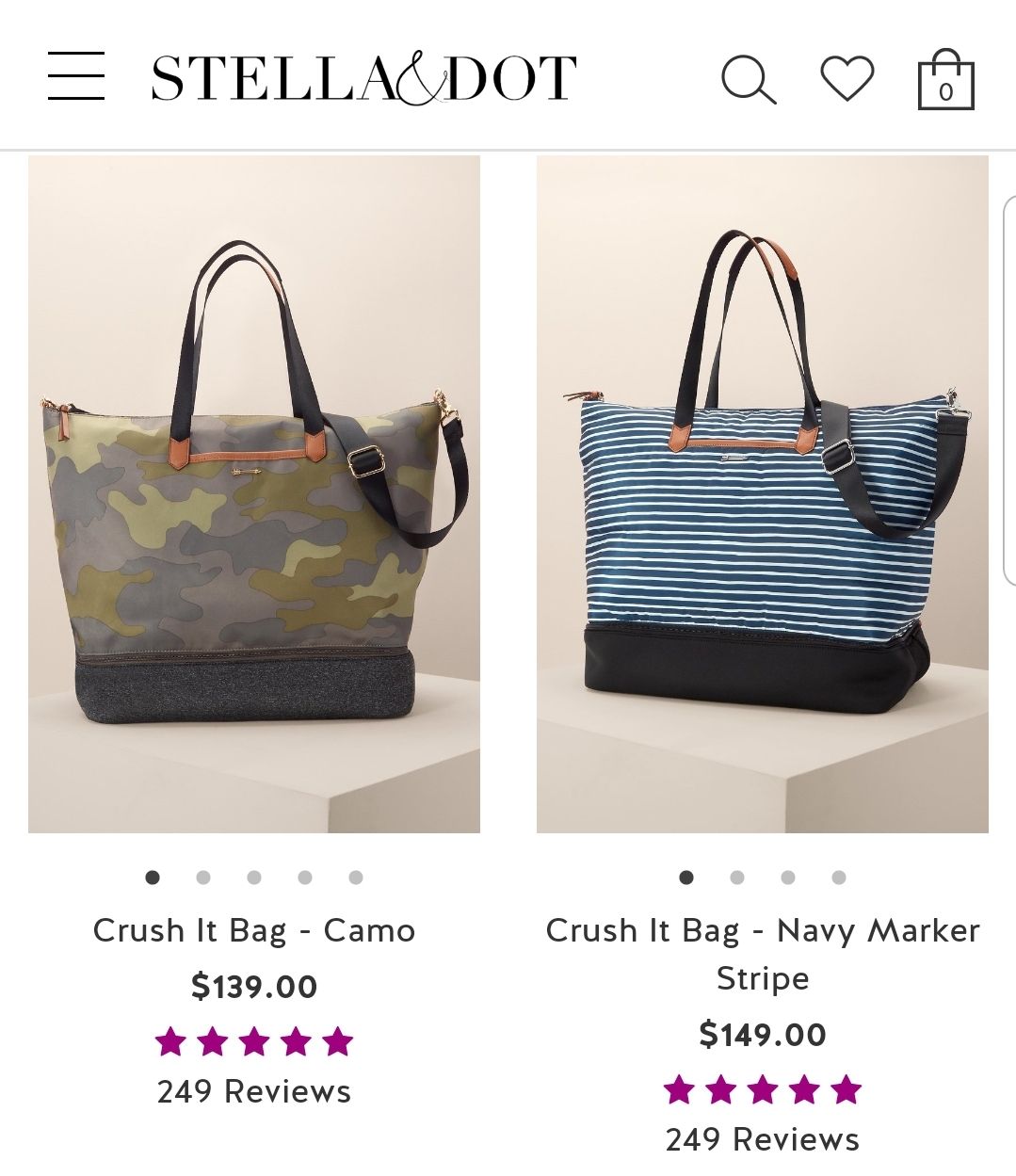 Stella and dot tote bag hotsell