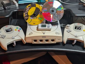🎮 SEGA DREAMCAST COMPLETE  — 2 CONTROLLERS + VMU + CRAZY TAXI 🎮