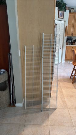 White Wire Shelving Panels