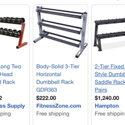 Dumbbells Rack Gd Condition 