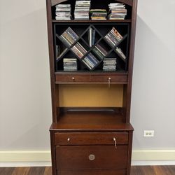 Wood Wine Hutch with Storage 