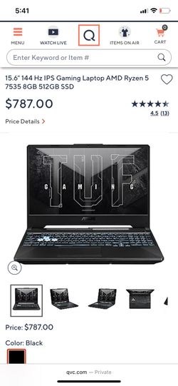 ASUS TUF A15 Laptop With Alien Ware fan 