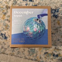 Glass Eye Studio - Topaz Birthstone Ornament