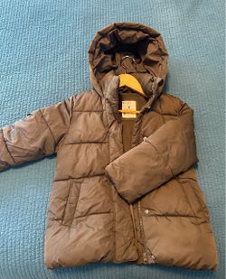 Kids winter coat GAP Sm olive green