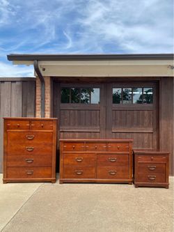 3-Piece Wood Bedroom Dresser Set