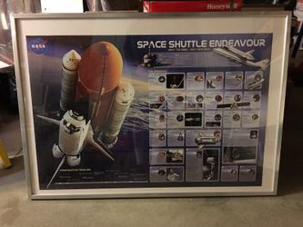 Ikea Frame Space Shuttle Endeavour Poster