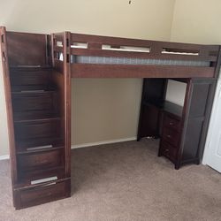 Kids Bed With Desk 