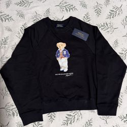 Polo Ralph Lauren Polo Bear Crewneck Sweatshirt Black NWT (Size S/M)