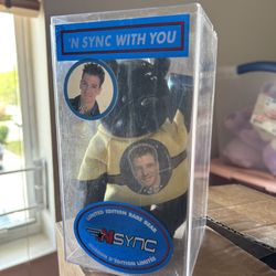 Vintage NSYNC JC Teddy Bear Plush In Box