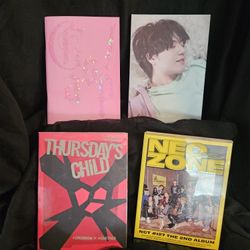 K-Pop Bundle - Albums, posters, books, stickers, photo cards.