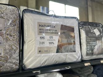 Naturtex Hotel Luxe Hungarian Goose Down King Comforter Premium Hotel Quality Soft Warm Bedding Costco Liquidation 🔥