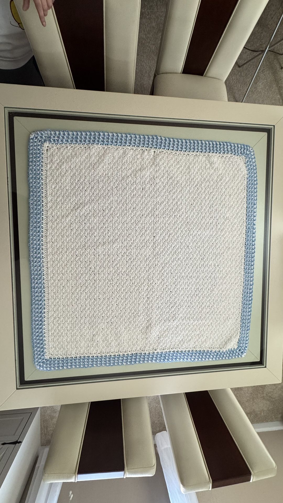 Baby Blanket. Crocheted.