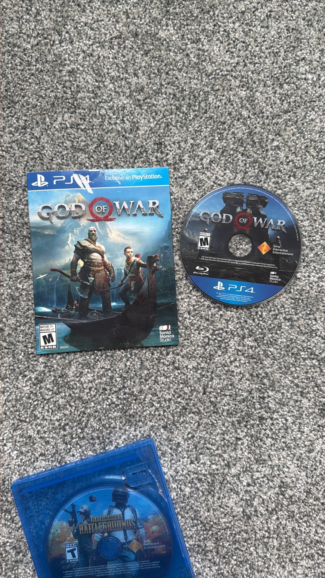 PS4 DISC game GOD OF WAR