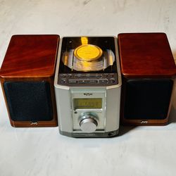 ⭐JVC AM/FM Radio Clock Compact Component Audio System FS-2000GD