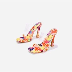 Cape Robbin Multicolor Musa Heels New Size 10