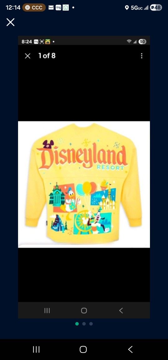 Disneyland Spirit Jersey - Medium Yellow