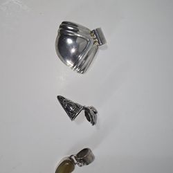 Three Sterling Silver Pendants Collectively Weighing 18.8 DWT