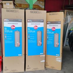 New Rheem Water Heater 30g, 40g and 50g