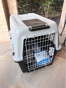 New, high impact plastic Dog carrier (32” L x 22” W x 23” H) -$75 obo