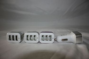 Triple USB car adapter