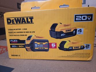 DeWalt 20V/60V Lithium Ion Battery 3-Pack DCB3461-3