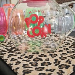 Glass Microwave Popcorn Popper