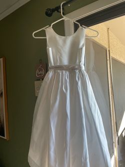 White formal dress girls