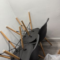 Kitchen Chairs , Side Table, Microwave And Microwave Cart