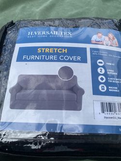 Black Love Seat Cover 