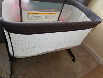 Baby Bassinet with Mesh Sides and Wheels