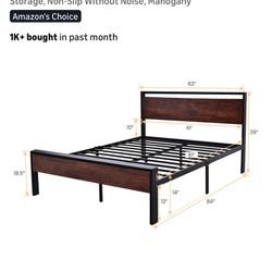 Queen Size Platform Bed Frame