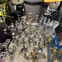Antique Candelabras (Wedding centerpieces)