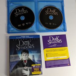 Combo Pack Blu Ray - DVD - Ultraviolet Tim Burtons Dark Shadows 
