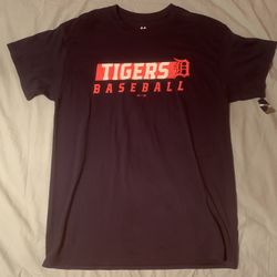 Detroit Tigers Baseball Majestic Shirt; Men’s L