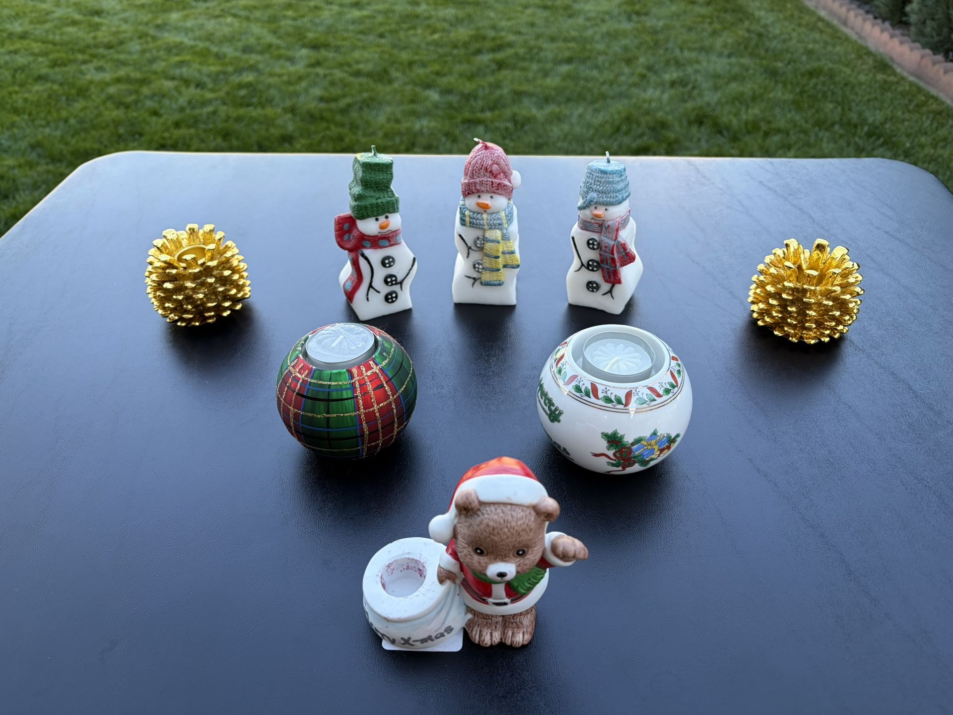 Christmas Candles And Holders For Sale