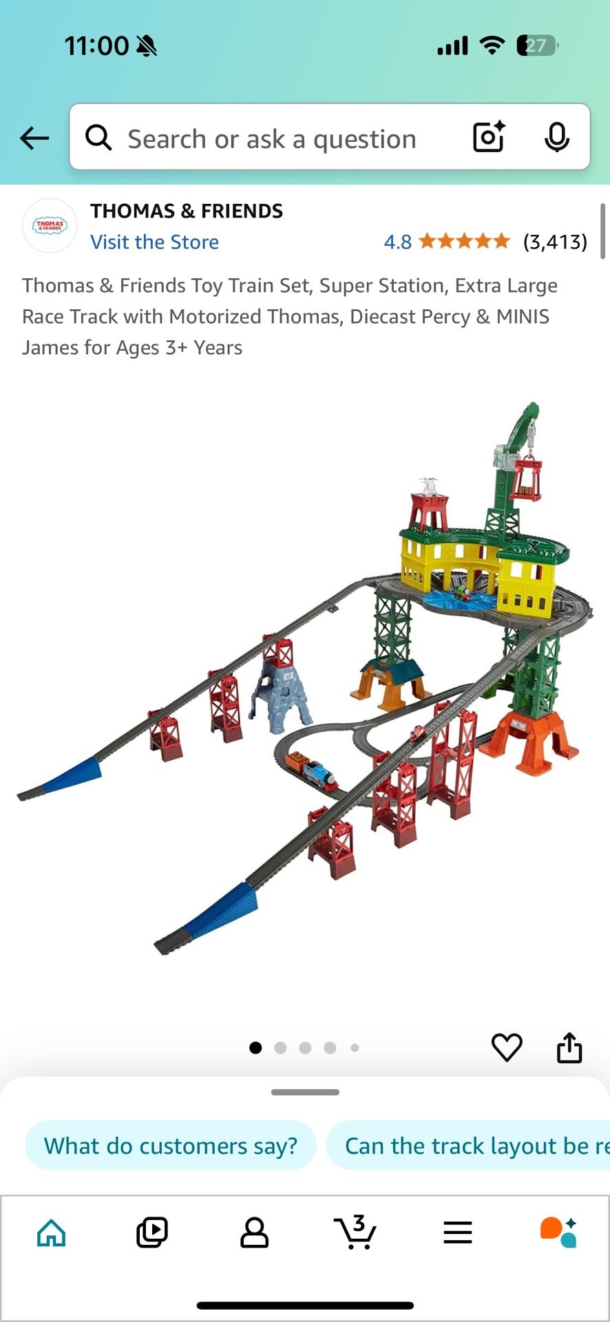 Thomas & Friends Toy Train Set, Super Station