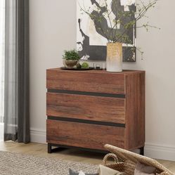 WAMPAT Dresser for Bedroom, Closet Organizers and Storage - Brown - 3-drawer 