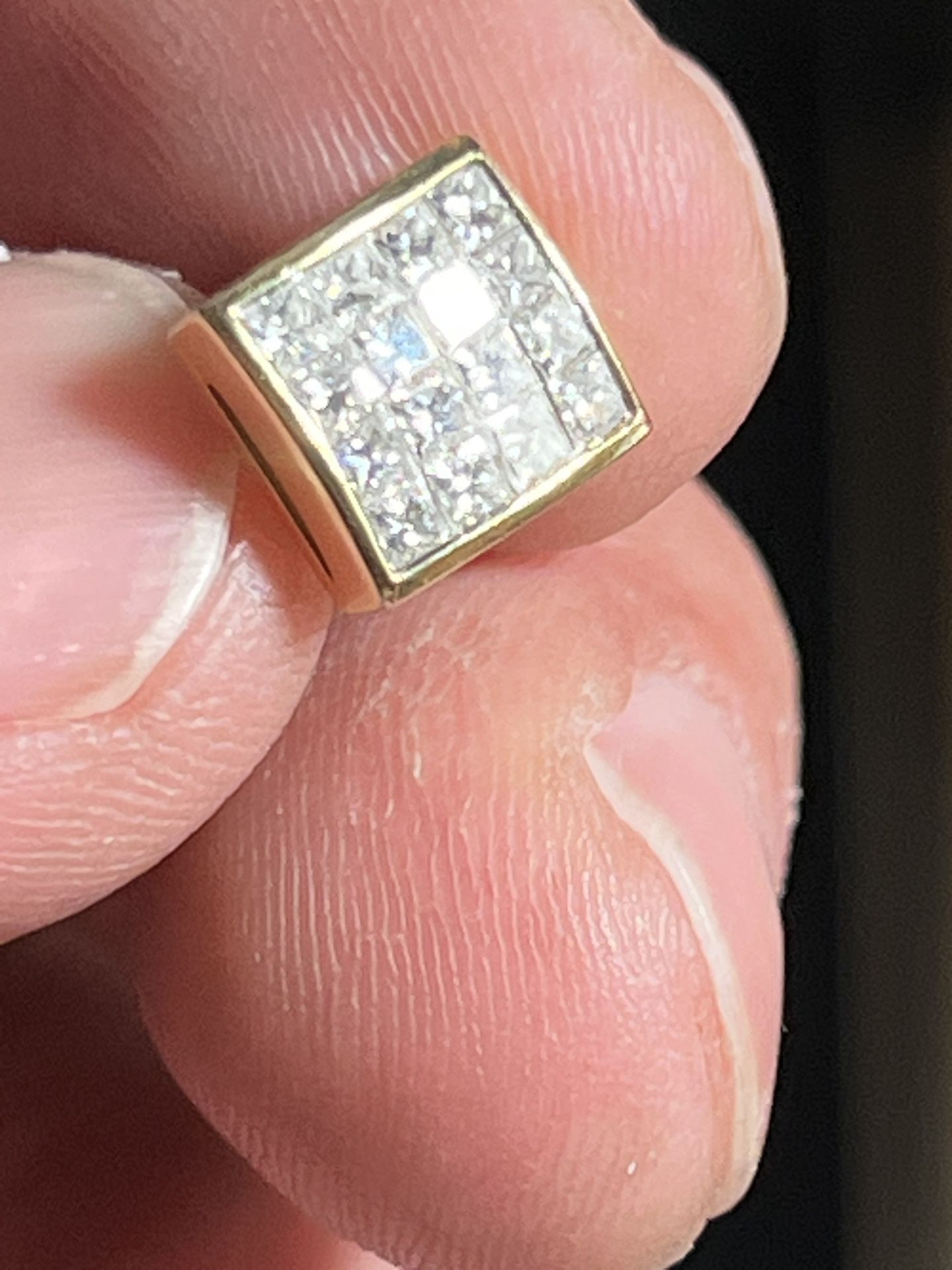 Gold & Diamond Earring 18k Gold 2 Ct Diamond