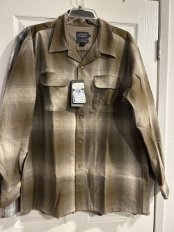 Pendleton Board Shirt Tan Mix Ombre XL Reg