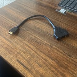 HDMI Splitter Cable 1In-2 Out Male to Dual Female 1080P HDTV DVD Adapter 1x