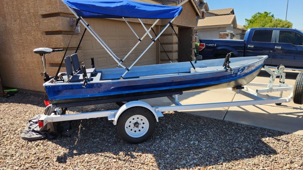 14' SeaKing Aluminum Fishing Boat
